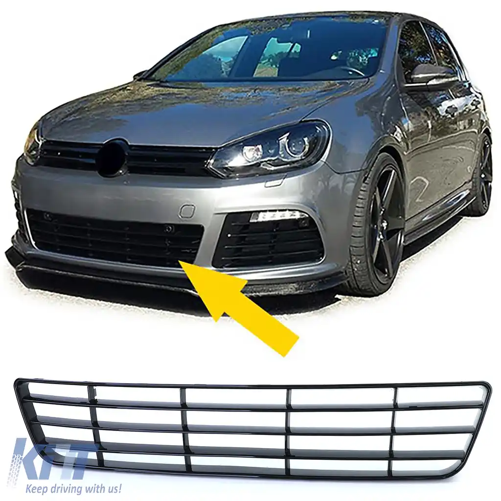 Grilă de radiator pentru bara de protecție VW Golf 6 R20 08-12