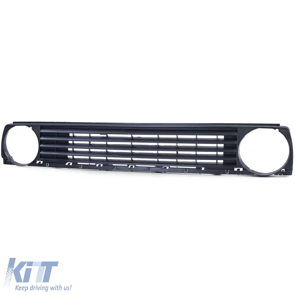 Grilă fără emblemă neagră, potrivită pentru VW Golf 2 83-91-image-6195191