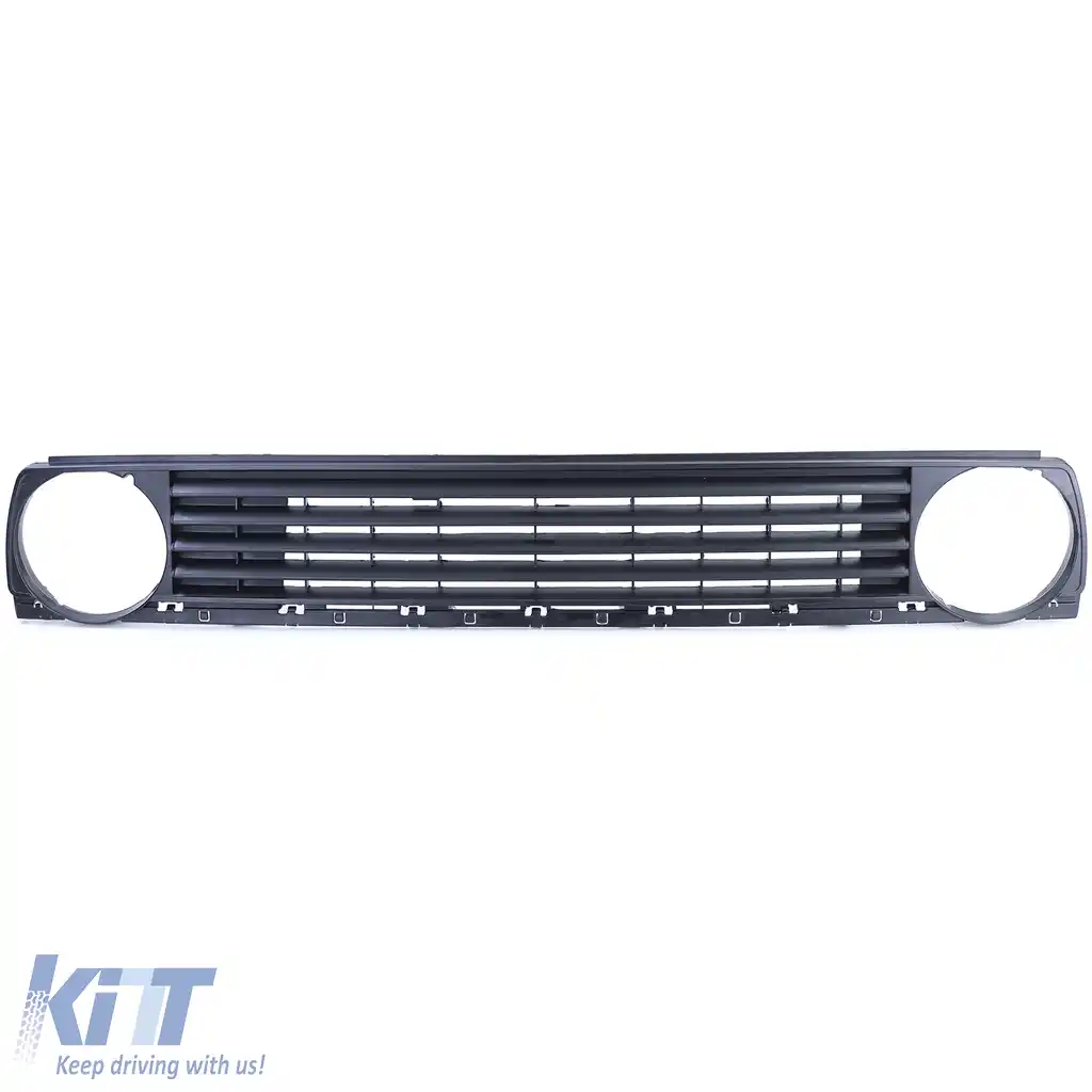 Grilă fără emblemă neagră, potrivită pentru VW Golf 2 83-91-image-6195194