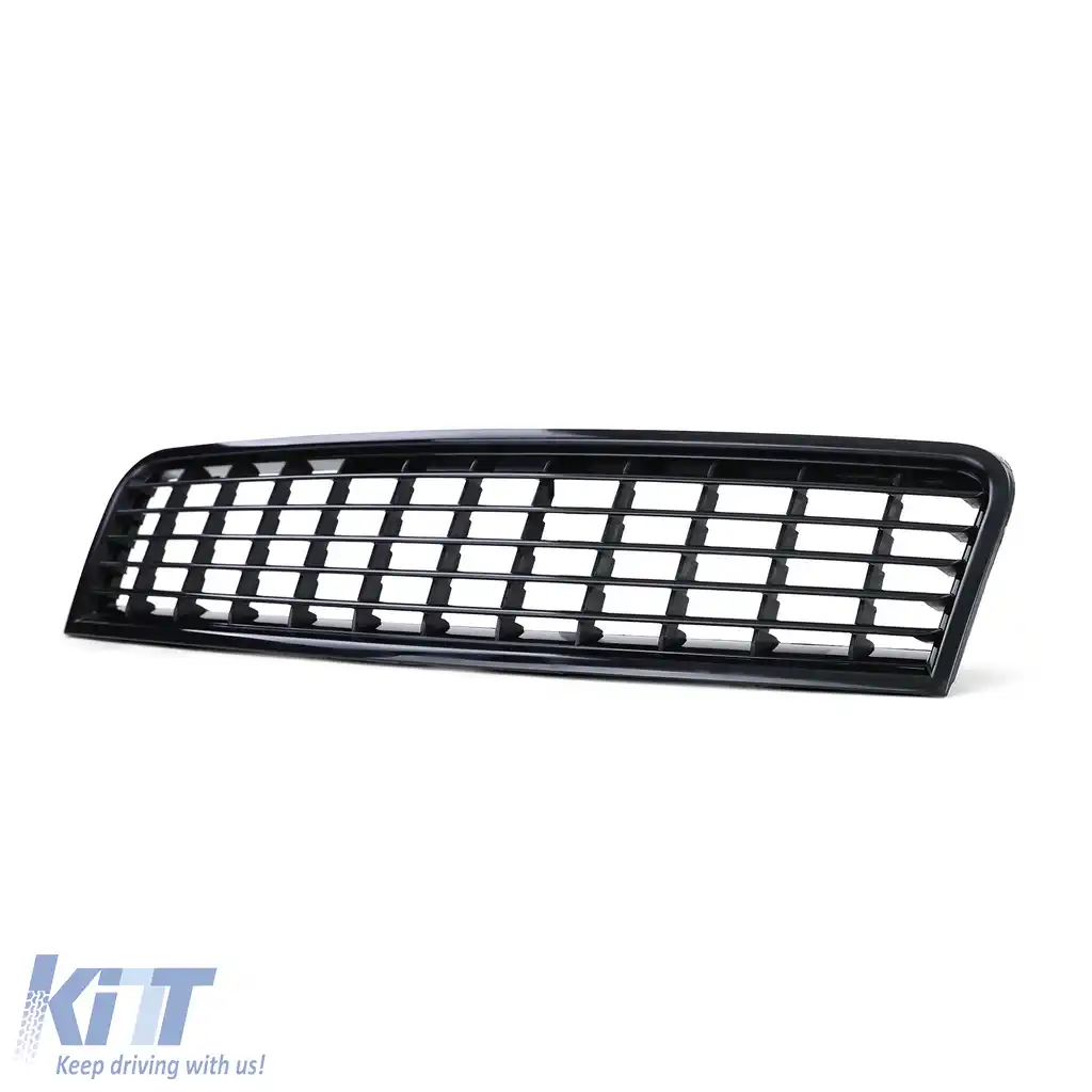Grilă fără emblemă neagră, potrivită pentru Audi A4 B6 8E 00-04-image-6196162