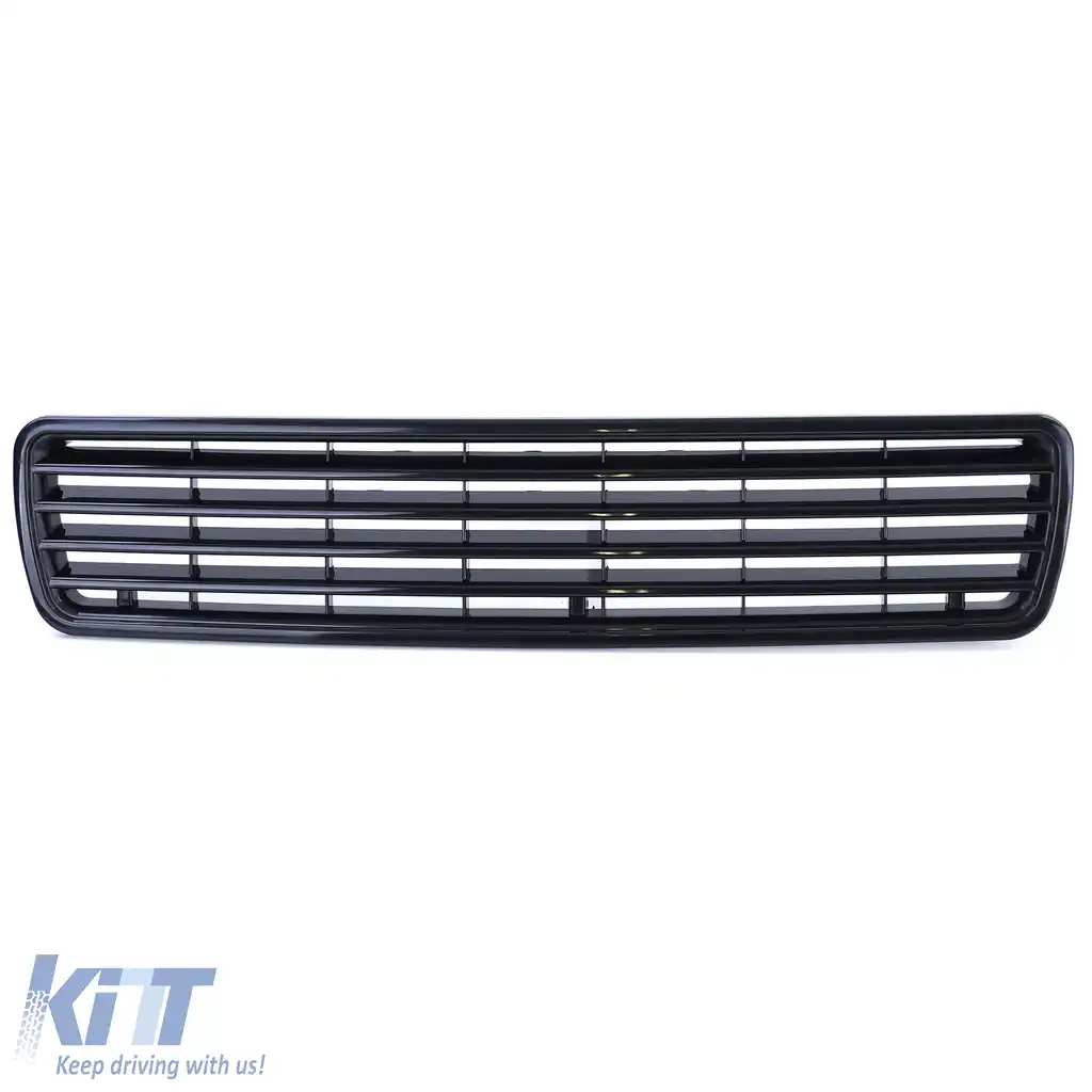 Grilă fără emblemă neagră, potrivită pentru Audi 80 B4 Sedan Avant Cabriolet-image-6199429