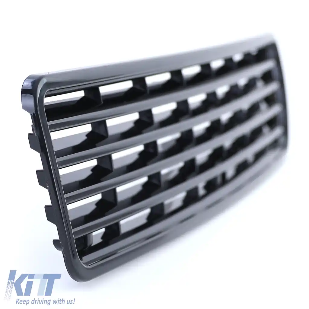 Grilă fără emblemă neagră, potrivită pentru Audi 80 B4 Sedan Avant Cabriolet-image-6199430