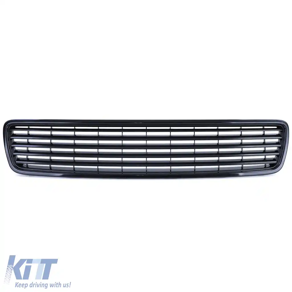 Grilă fără emblemă neagră potrivită pentru Audi A4 B5 94-00-image-6209856