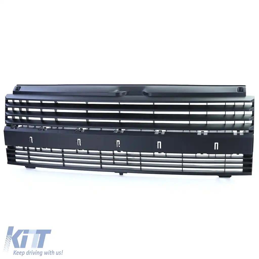 Grilă fără emblema neagră, potrivită pentru VW T4 Transporter Bus 90-03-image-6204608