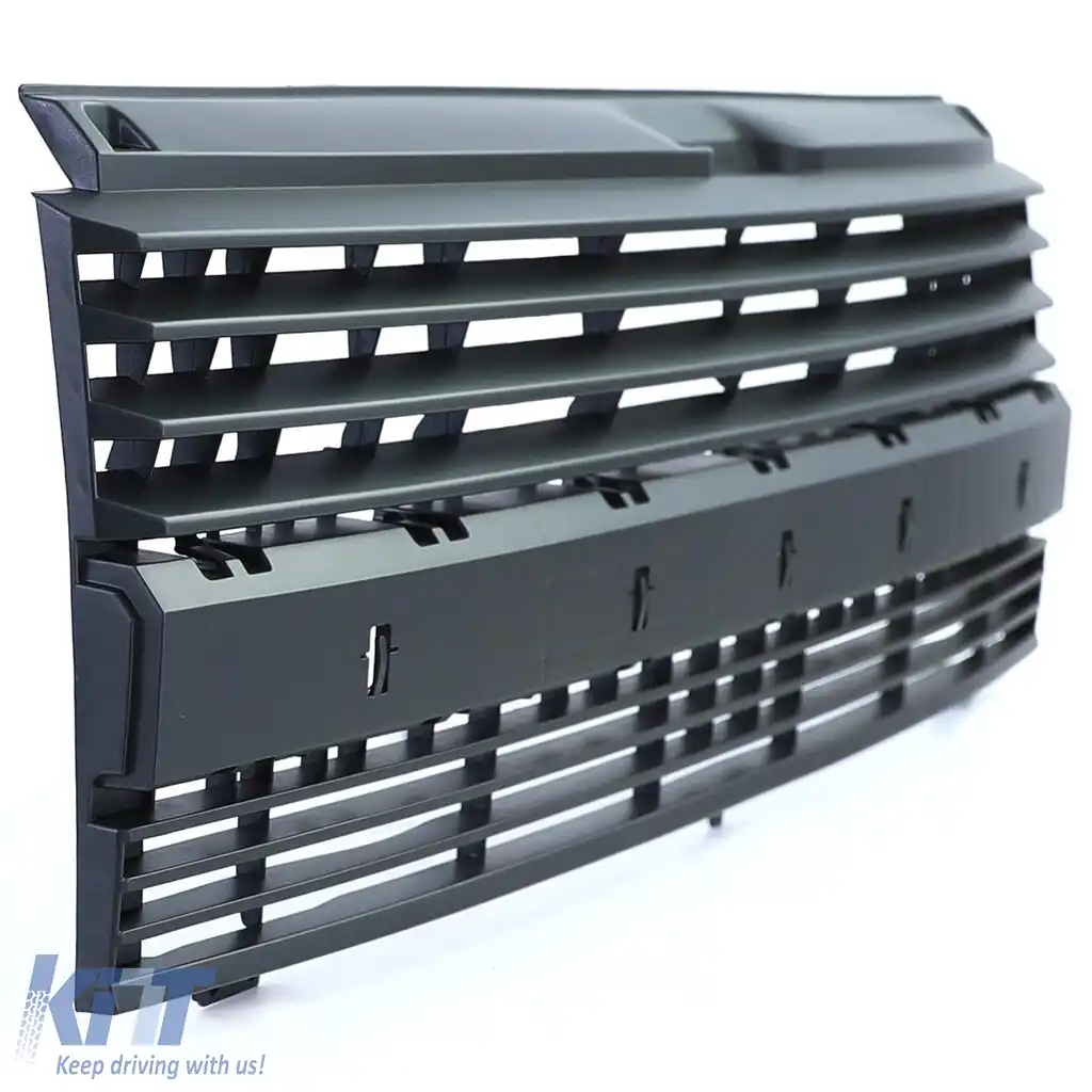 Grilă fără emblema neagră, potrivită pentru VW T4 Transporter Bus 90-03-image-6204609