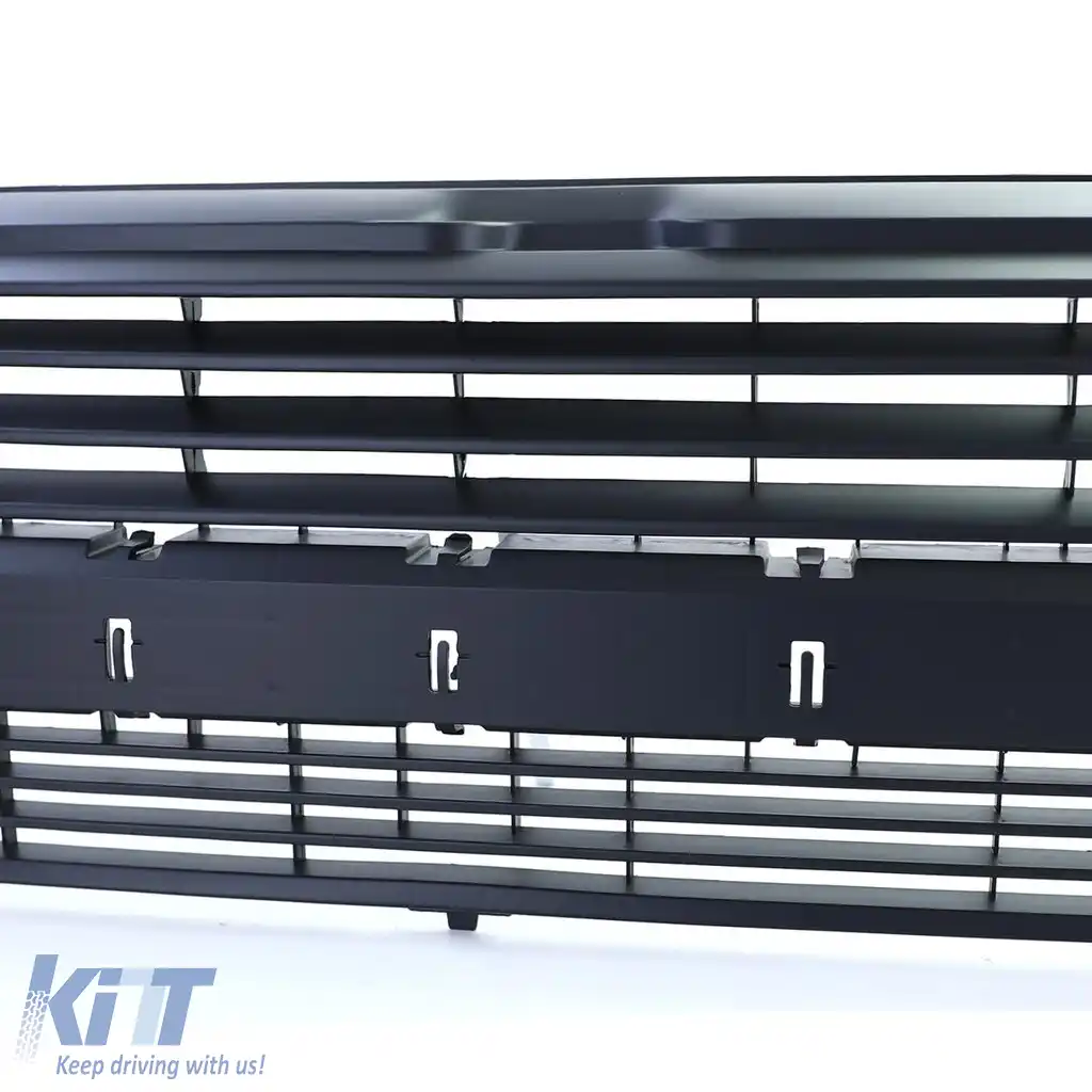 Grilă fără emblema neagră, potrivită pentru VW T4 Transporter Bus 90-03-image-6204611