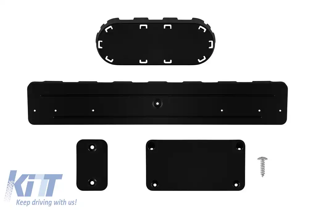 Grilă frontală de tip RS neagră, fără emblemă, potrivită pentru Audi A3 hatchback, Sportback 2005-2008-image-6132336