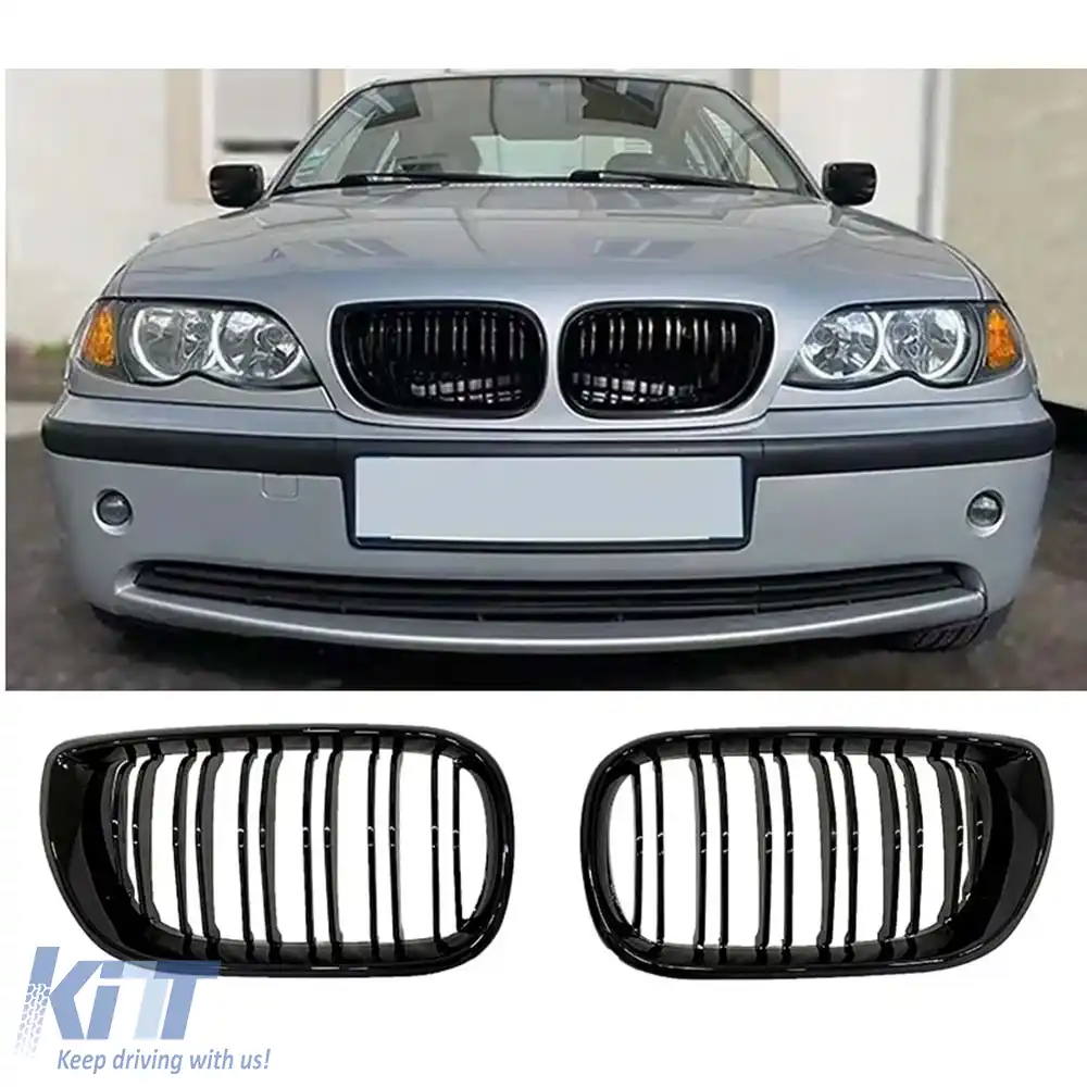 image-79-Grilă frontală E46 LCI M3 Negru Pian ABS / 2003-2006 // Sedan