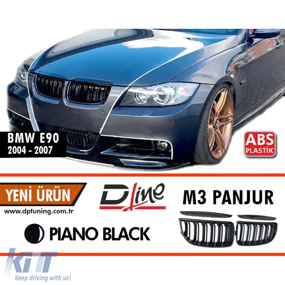 image-37-Grilă frontală E90 M3 Paino Neagră ABS / 2004-2008