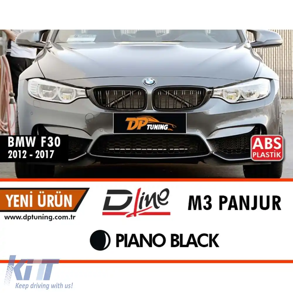 image-27-Grilă frontală F30 M3 Negru Pian ABS / 2012-2018