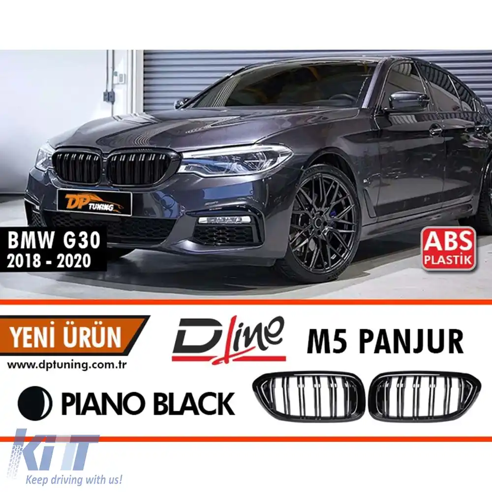 image-63-Grilă frontală G30 M5 Negru Pian ABS / 2017-2020