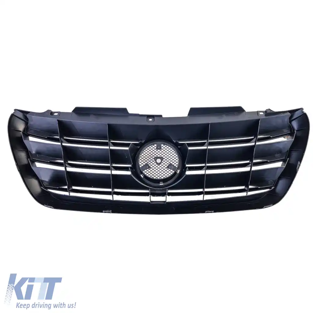Grilă frontală neagră potrivită pentru Mercedes Sprinter W907 W910 2018-2024-image-6327281