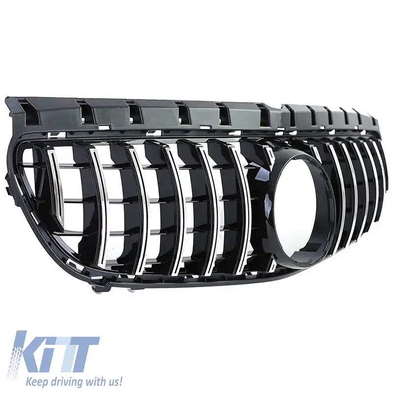 Grilă frontală potrivită pentru Mercedes-Benz B-Class W246 14-18 GT A Design Panamericana Look Negru/Chrome 1 Pc-image-6309055