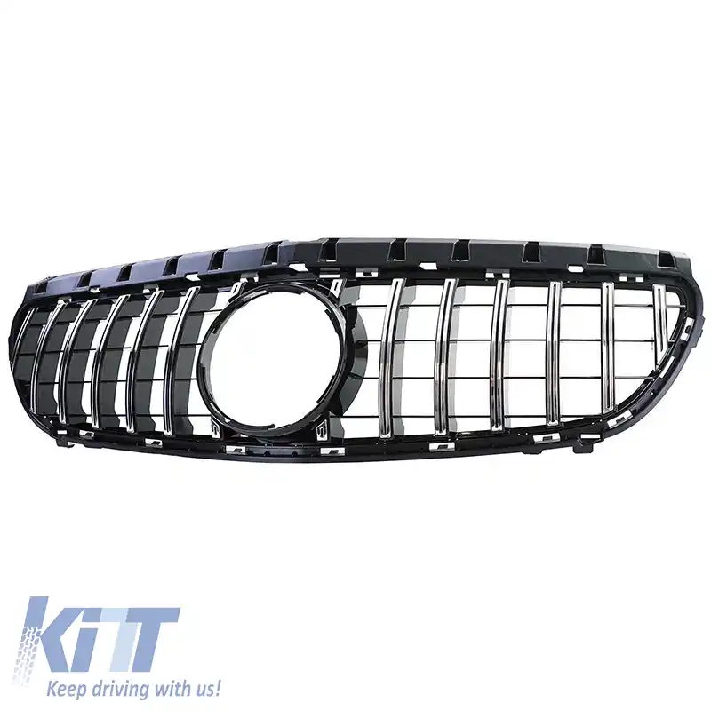 Grilă frontală potrivită pentru Mercedes-Benz B-Class W246 14-18 GT A Design Panamericana Look Negru/Chrome 1 Pc-image-6309056