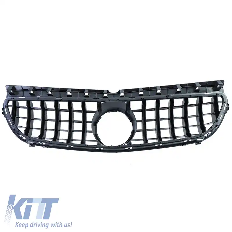 Grilă frontală potrivită pentru Mercedes-Benz B-Class W246 14-18 GT A Design Panamericana Look Negru/Chrome 1 Pc-image-6309061