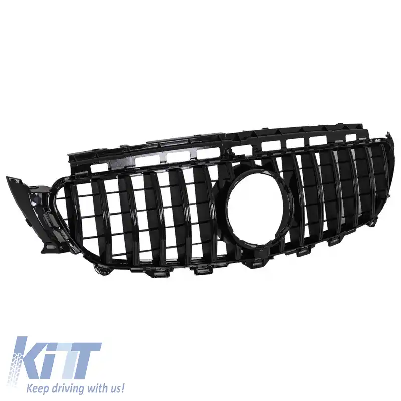 Grilă frontală potrivită pentru Mercedes-Benz E-Class W213 16-19 GT A Design Panamericana Look Negru 1pc-image-6312834