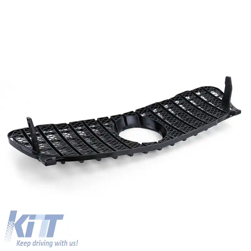 Grilă frontală potrivită pentru Mercedes-Benz GLA X156 13-16 Aspect Panamericana Negru Lucios 1 Buc-image-6314100
