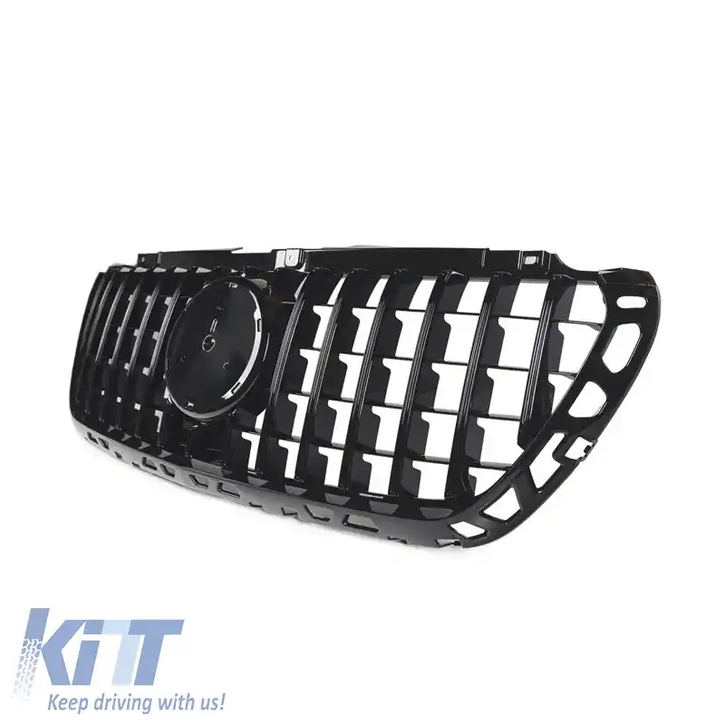 Grilă frontală potrivită pentru Mercedes-Benz Sprinter W907 18-26 GT A Design Panamericana Look Neagră 1 Buc-image-6324198
