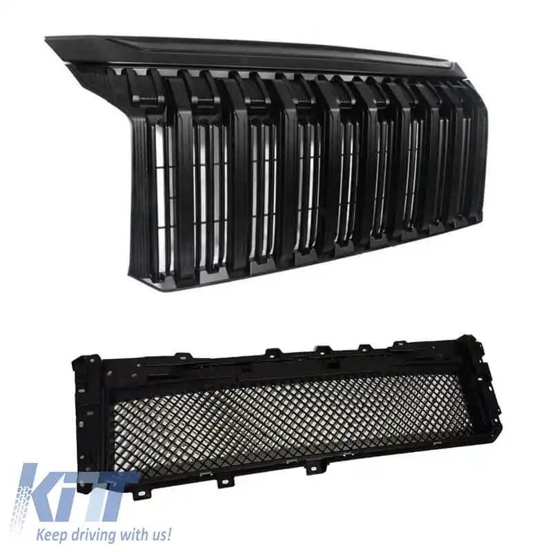 Grilă frontală potrivită pentru Mitsubishi L200 2019+ Mat Negru-image-6315192