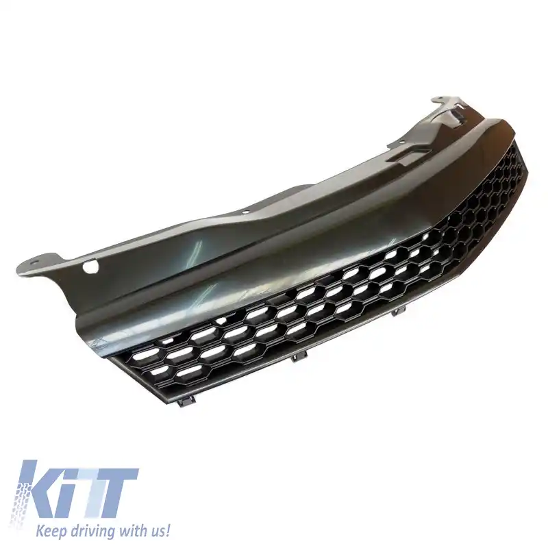 Grilă frontală potrivită pentru Opel Astra H 3D GTC 04-07, tip fagure, fără emblemă, negru mat, 1 bucată-image-6325485