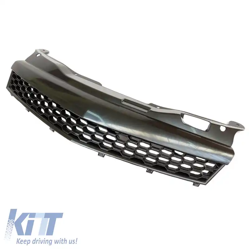 Grilă frontală potrivită pentru Opel Astra H 3D GTC 04-07, tip fagure, fără emblemă, negru mat, 1 bucată-image-6325487