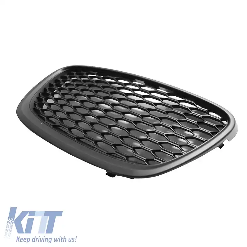 Grilă frontală potrivită pentru Seat Leon 1P / Altea 09-13 fără emblemă, tip fagure, neagră, 1 buc.-image-6295851