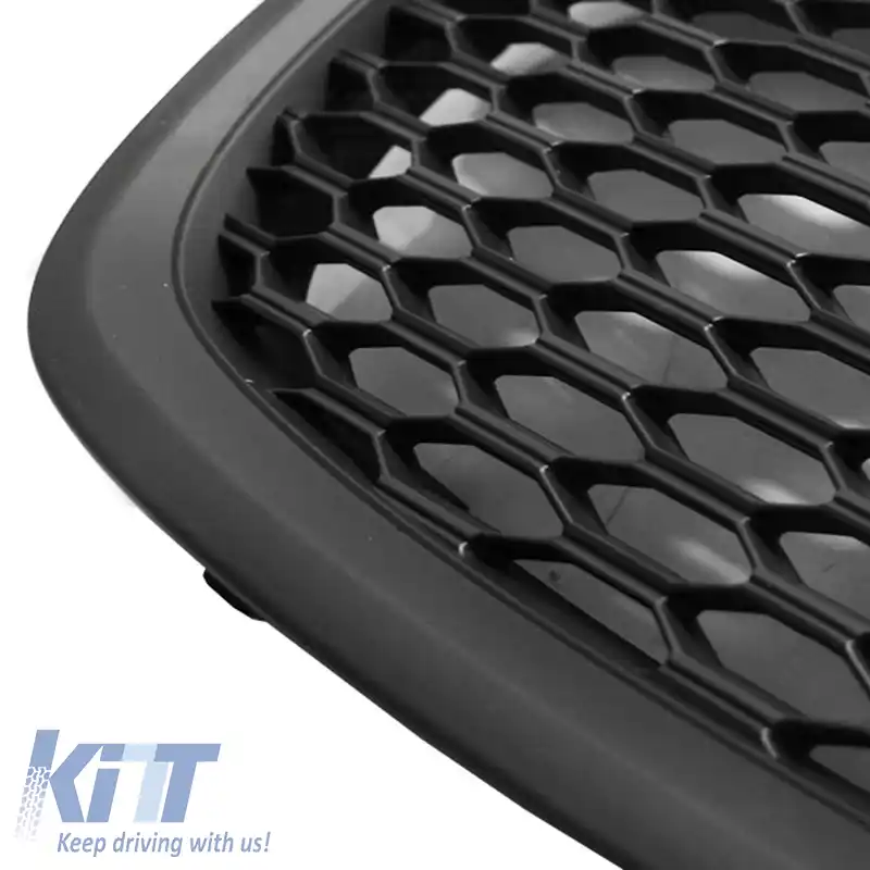 Grilă frontală potrivită pentru Seat Leon 1P / Altea 09-13 fără emblemă, tip fagure, neagră, 1 buc.-image-6295852