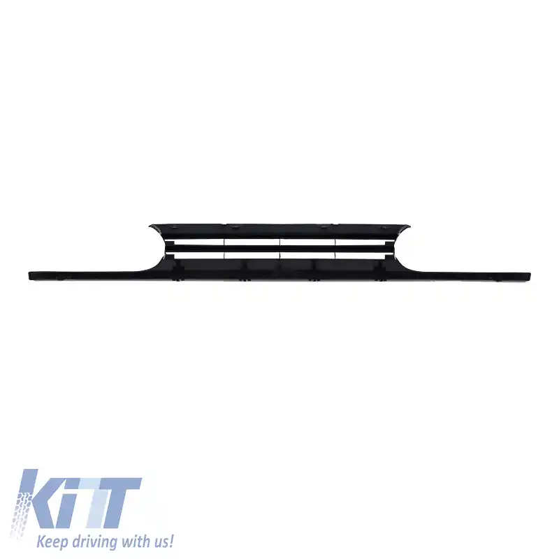 Grilă frontală potrivită pentru VW Golf III (3) 93-98 aspect VR6 fără emblemă neagră 1 buc.-image-6296003