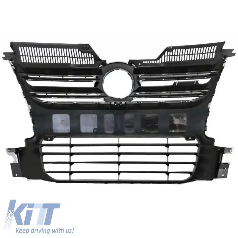 Grilă frontală potrivită pentru VW Golf V (5) 03-08 R32 Look Crom 1 Pc-image-6302575