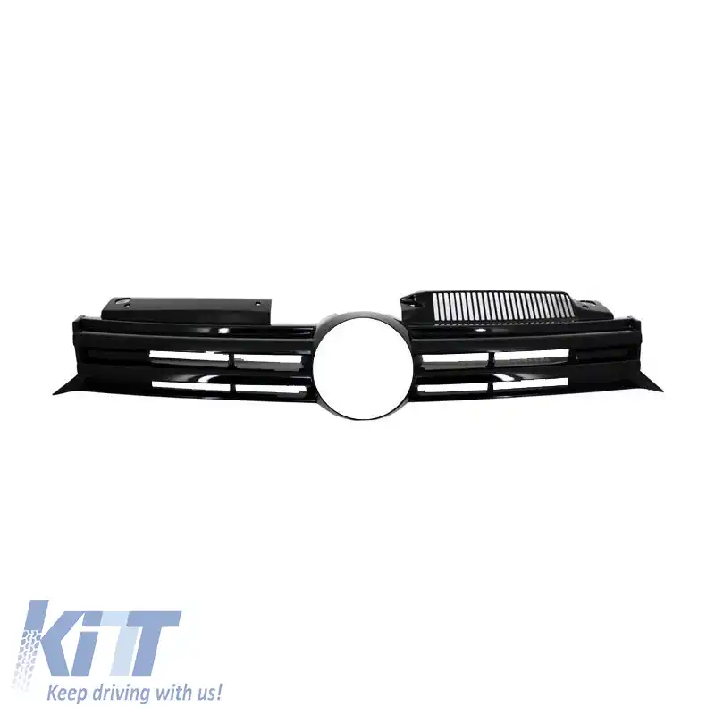 Grilă frontală potrivită pentru VW Golf VI (6) 08-11 R20 Look Negru 1 Pc-image-6329187