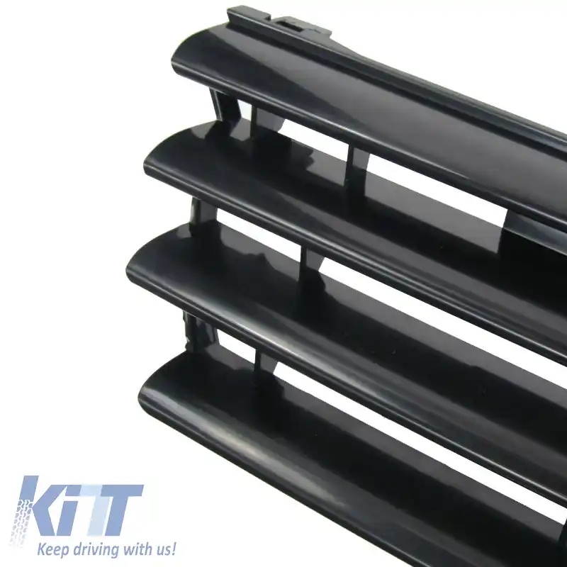 Grilă frontală potrivită pentru VW Polo 6N 94-99 fără emblemă neagră 1buc.-image-6325498