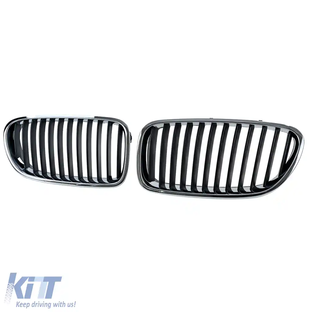 Grilă frontală sport crom negru, potrivită pentru BMW Seria 5 F10 F11 2010-2017-image-6210685
