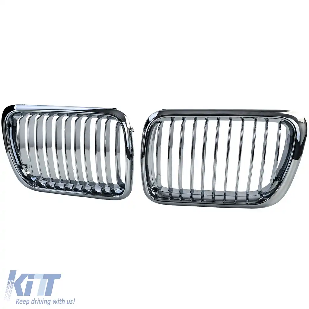 Grilă frontală sport cromată potrivită pentru BMW Seria 3 E36 Facelift 1996-2000-image-6210673
