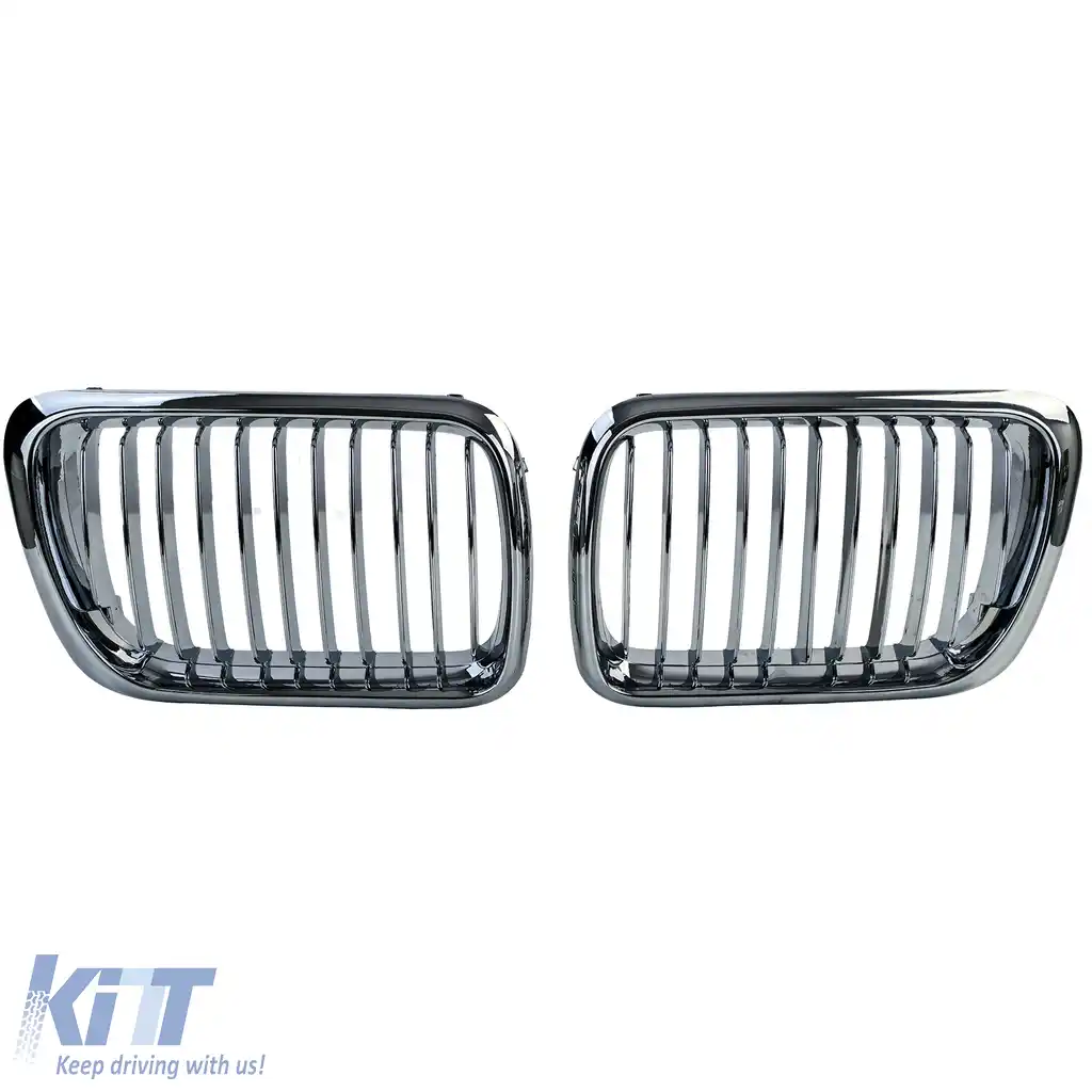Grilă frontală sport cromată potrivită pentru BMW Seria 3 E36 Facelift 1996-2000-image-6210674