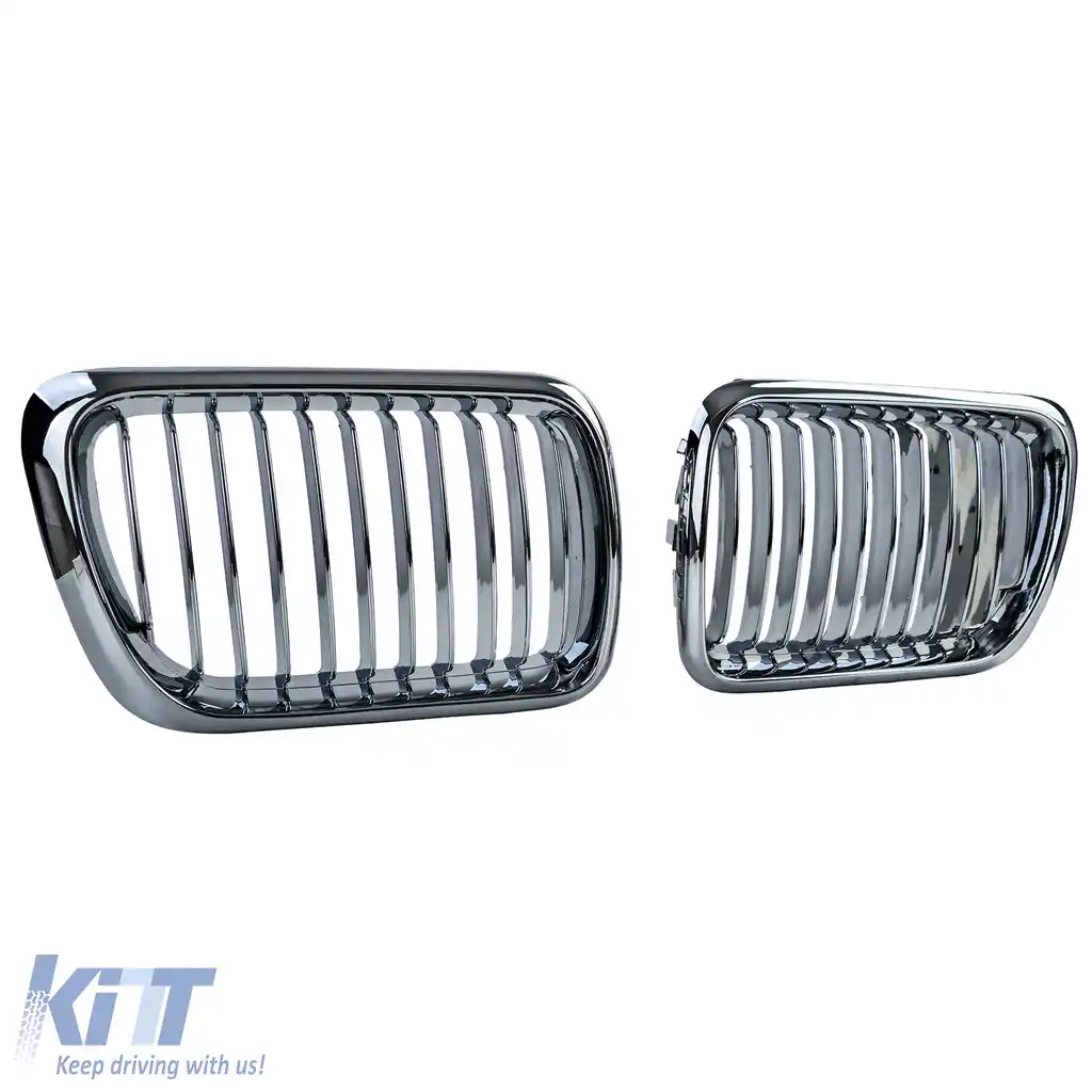 Grilă frontală sport cromată potrivită pentru BMW Seria 3 E36 Facelift 1996-2000-image-6210675