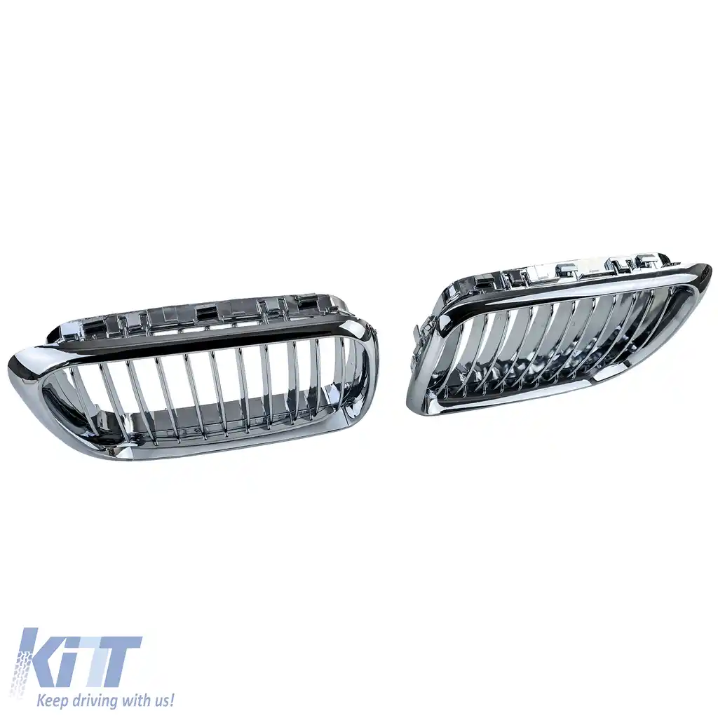 Grilă frontală sport cromată potrivită pentru BMW Seria 3 E36 Facelift 1996-2000-image-6210676