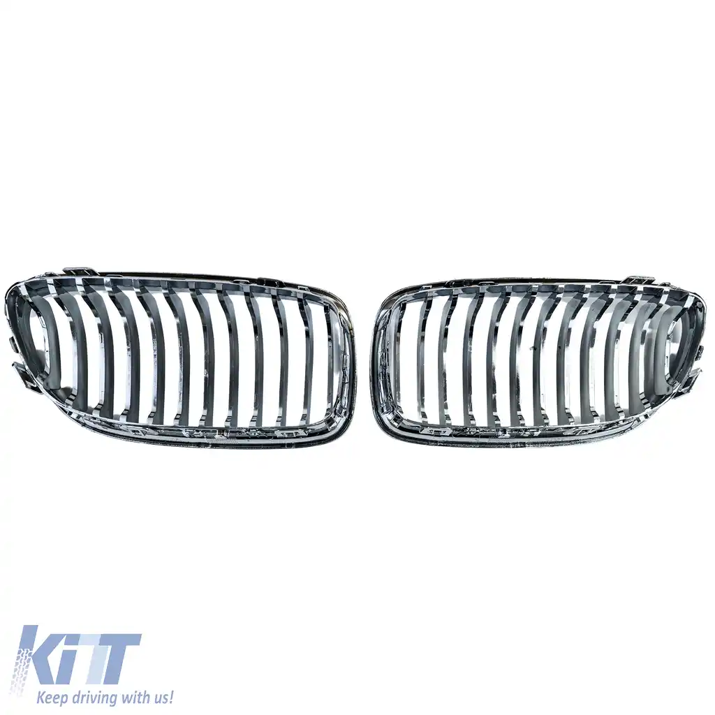 Grilă frontală sport cromată potrivită pentru BMW Seria 3 E90 E91 2008-2012-image-6211245