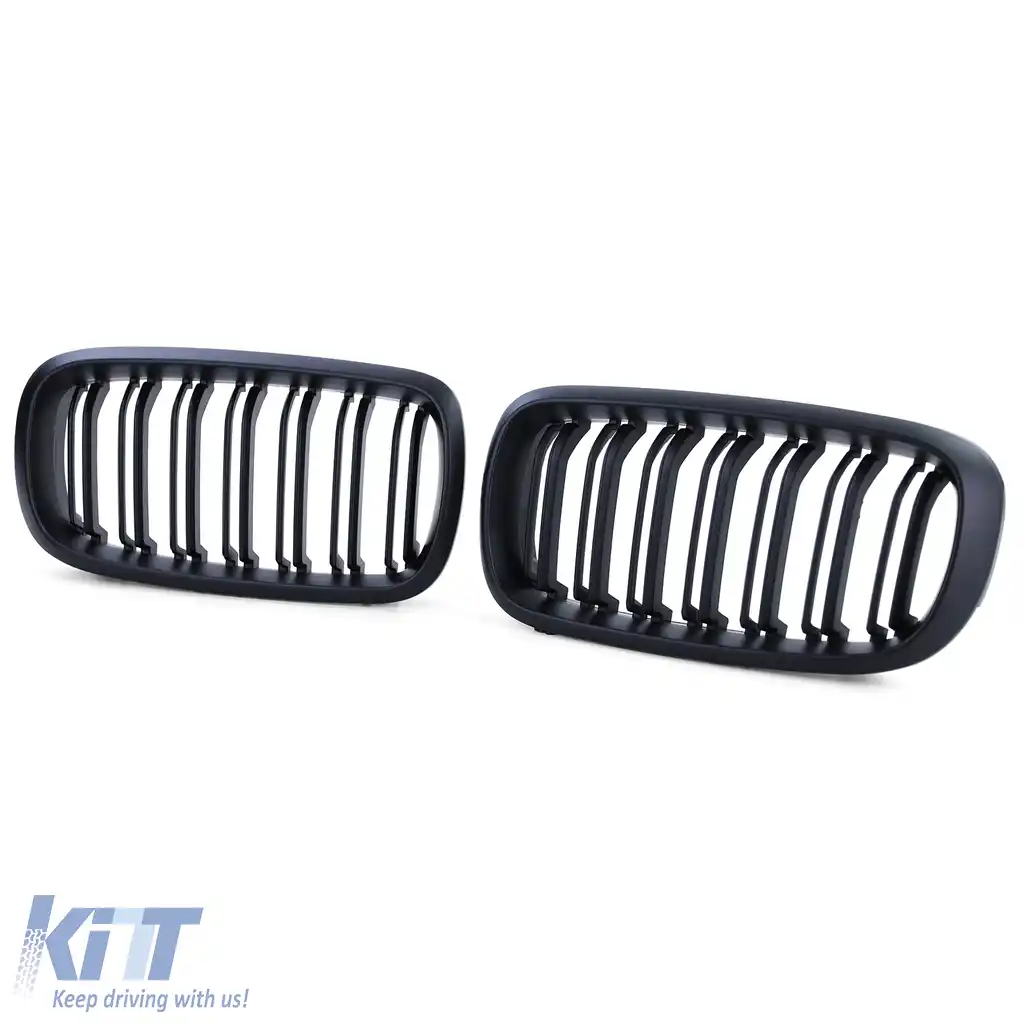 Grilă frontală sport cu două fante, mată, potrivită pentru BMW X5 F15 X6 F16-image-6202388