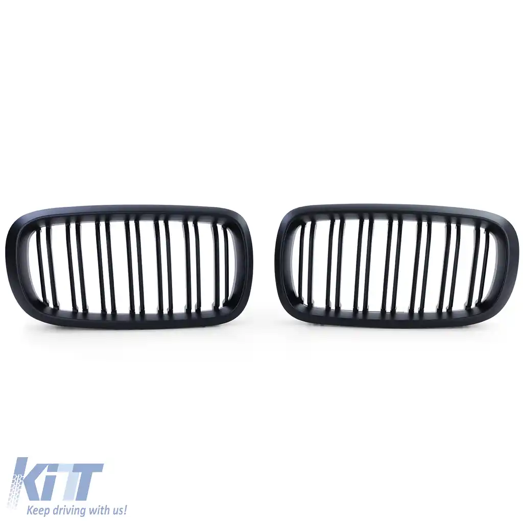 Grilă frontală sport cu două fante, mată, potrivită pentru BMW X5 F15 X6 F16-image-6202390