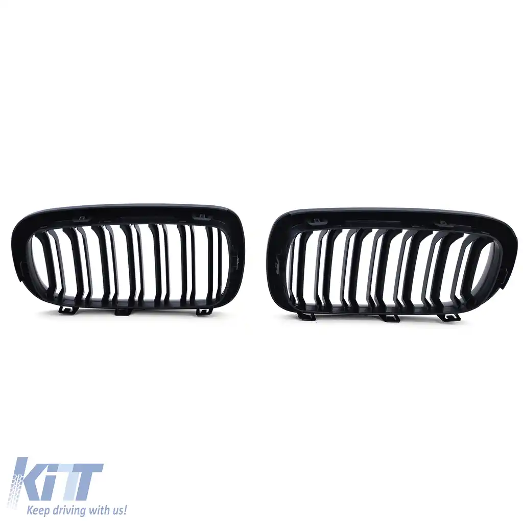 Grilă frontală sport cu două fante, mată, potrivită pentru BMW X5 F15 X6 F16-image-6202391