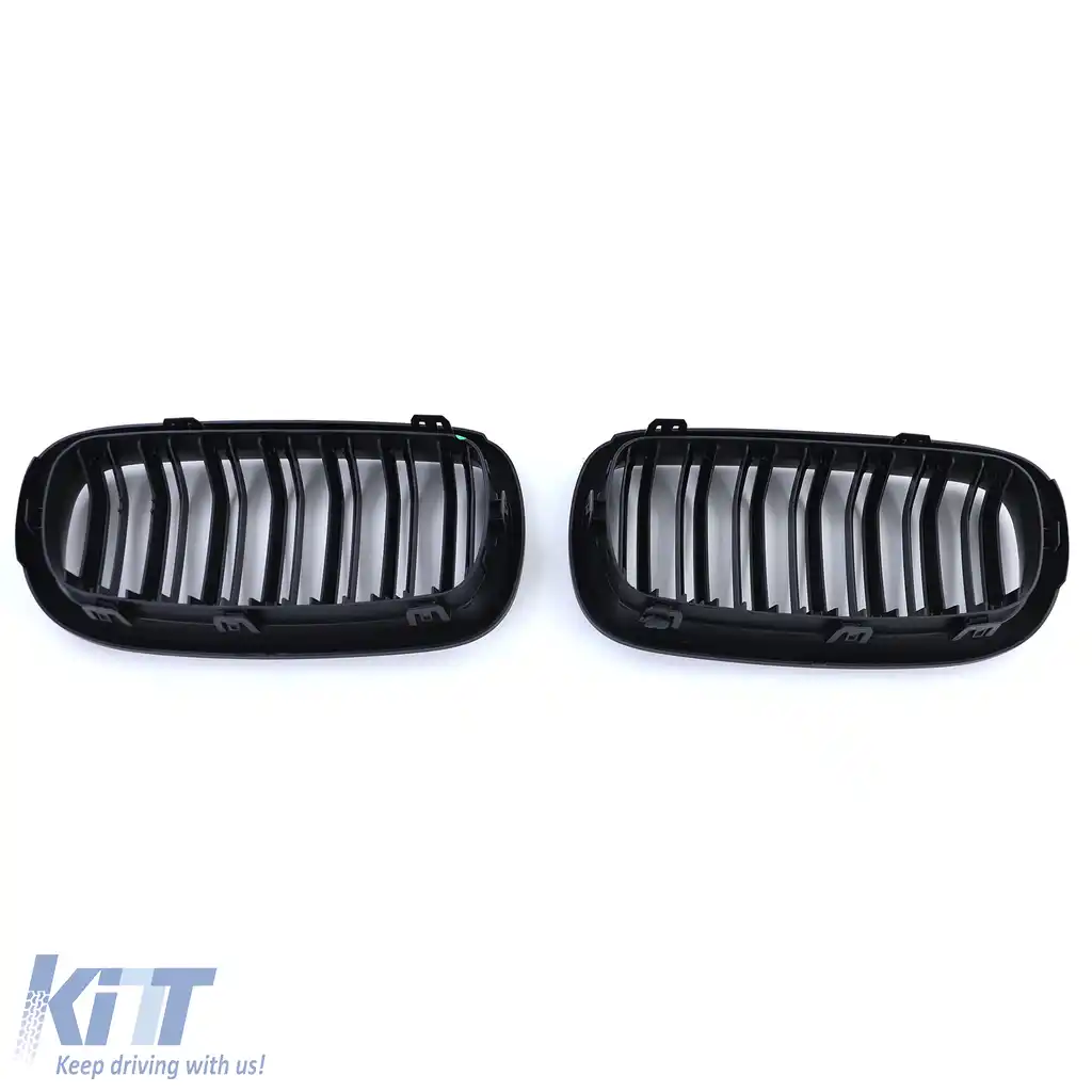 Grilă frontală sport cu două fante, mată, potrivită pentru BMW X5 F15 X6 F16-image-6202392