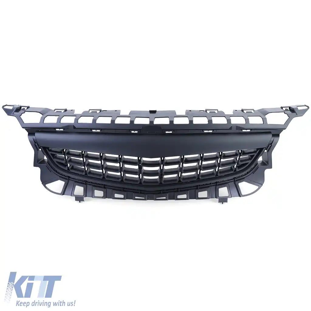 Grilă frontală sport fără emblema neagră, potrivită pentru Opel Astra J 5 uși 09-12-image-6191688