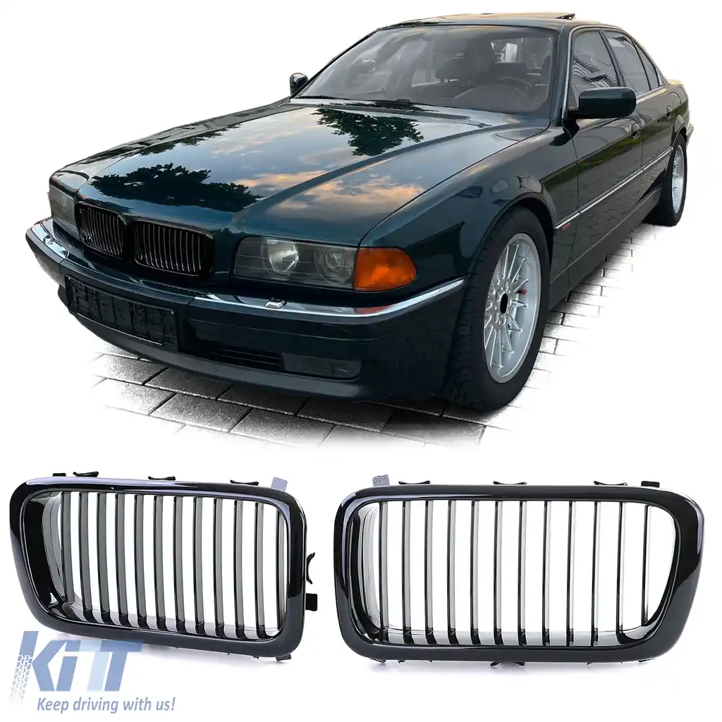 Grilă frontală sport lucioasă pentru BMW Seria 7 E38 1994-2001