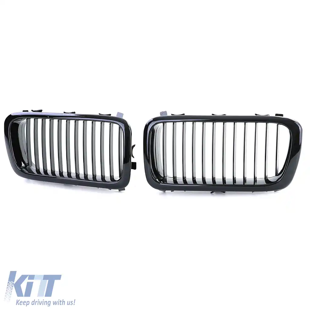 Grilă frontală sport lucioasă pentru BMW Seria 7 E38 1994-2001-image-6201606