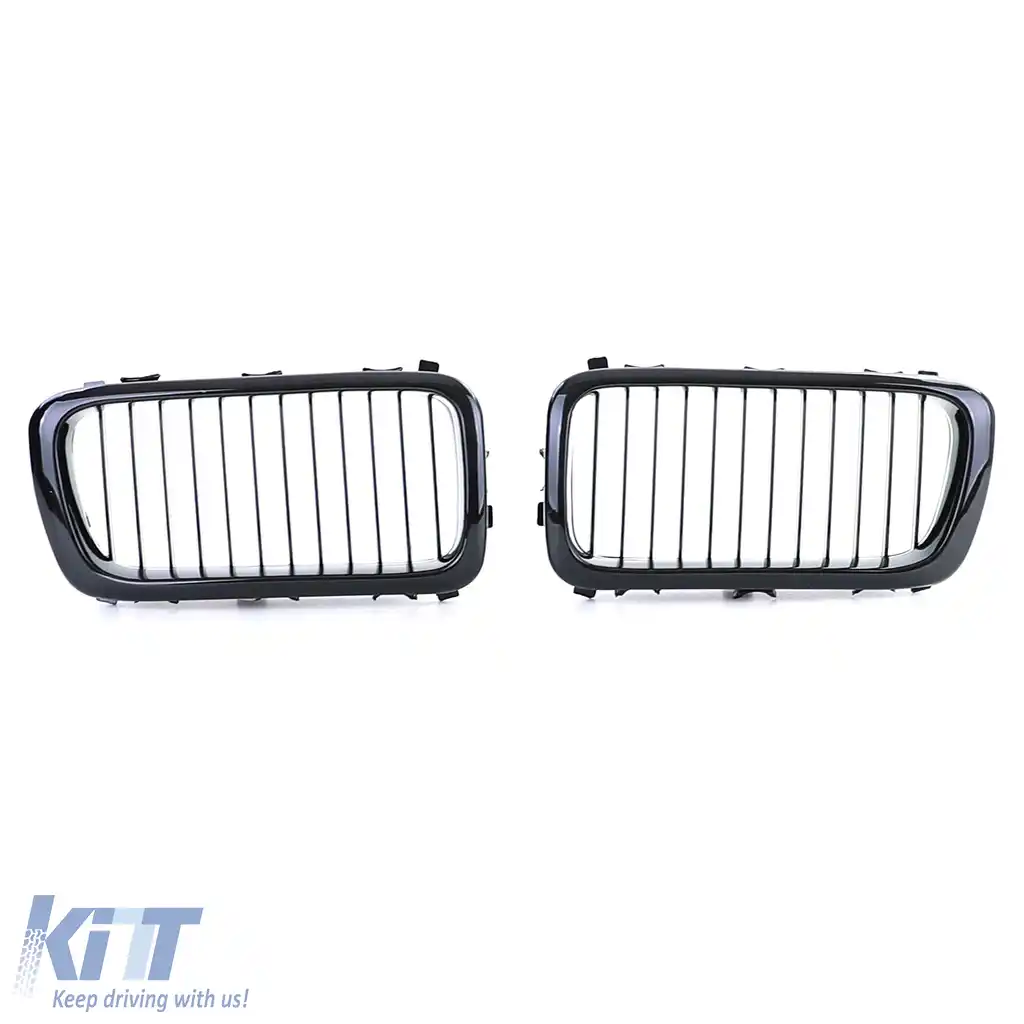 Grilă frontală sport lucioasă pentru BMW Seria 7 E38 1994-2001-image-6201607