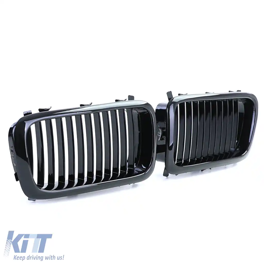 Grilă frontală sport lucioasă pentru BMW Seria 7 E38 1994-2001-image-6201608