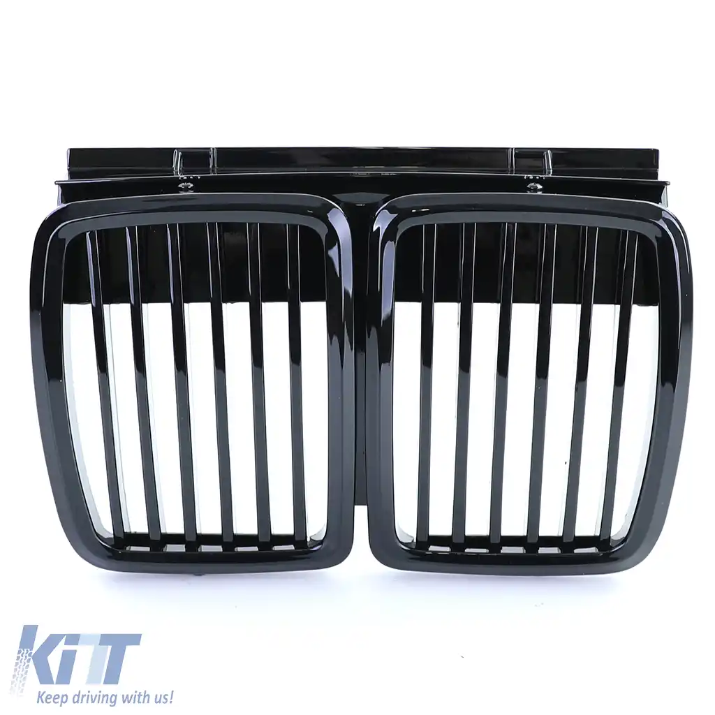 Grilă frontală sport lucioasă pentru BMW Seria 3 E30 1982-1994-image-6204033