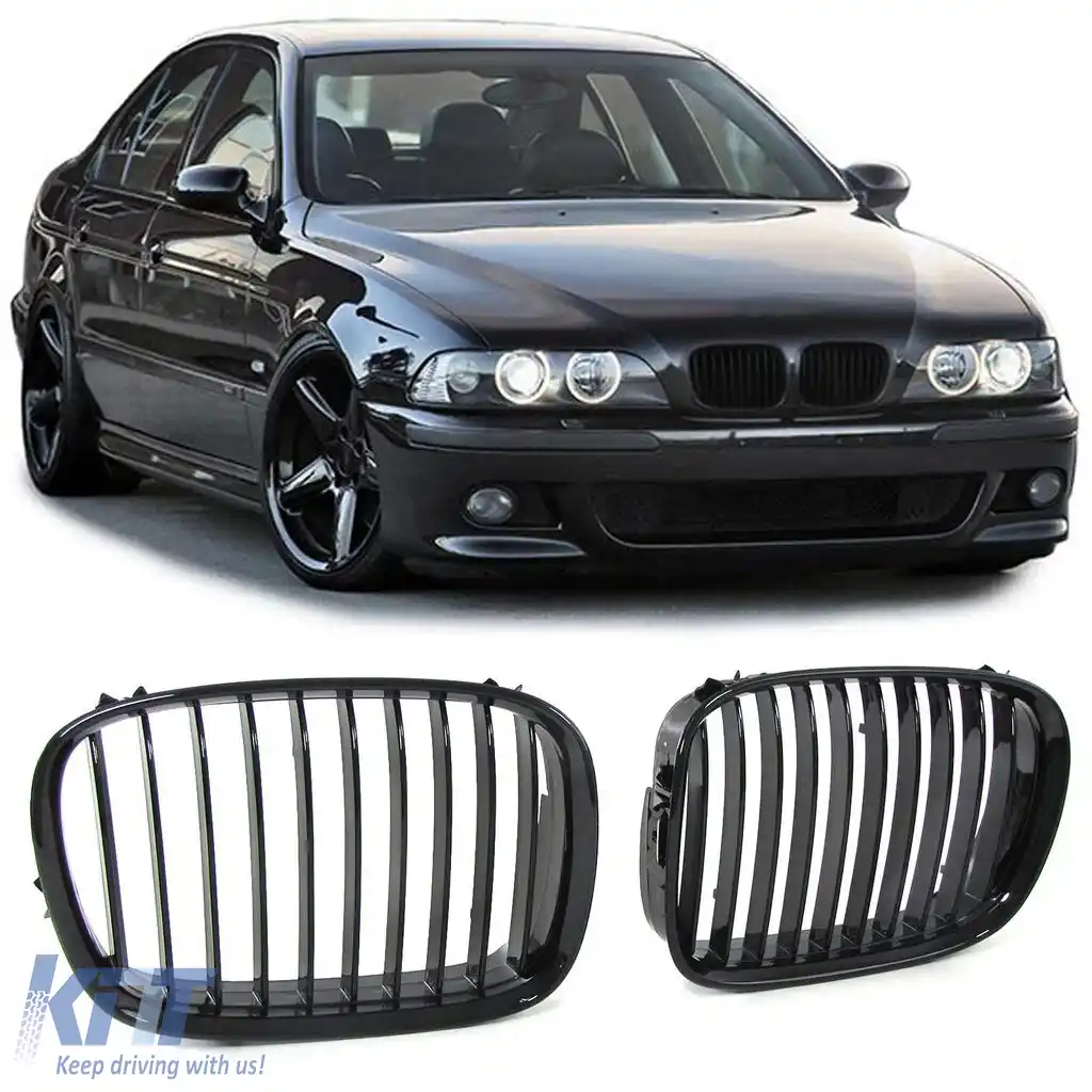 Grilă frontală sport lucioasă, potrivită pentru BMW Seria 5 E39 1995-2003
