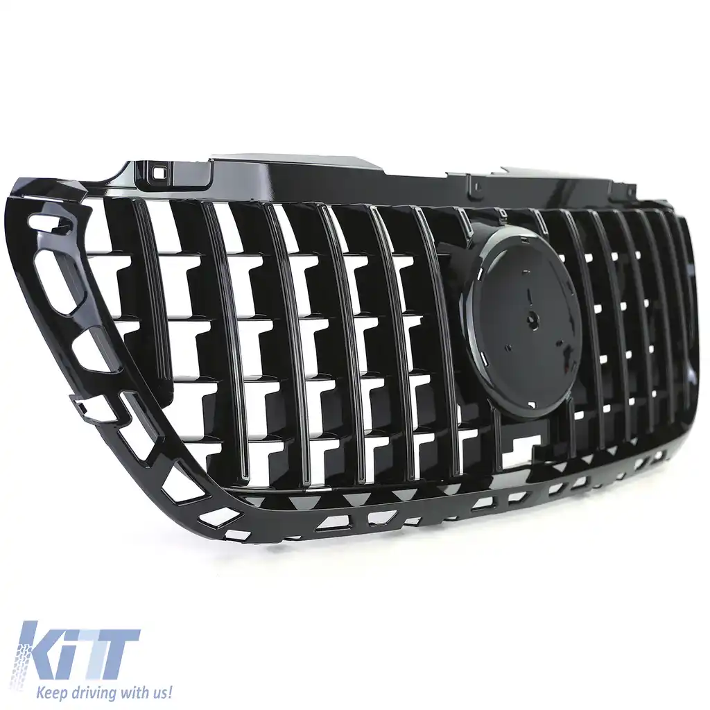 Grilă frontală sport neagră lucioasă, potrivită pentru Mercedes Sprinter W907 910 din 18-image-6204014