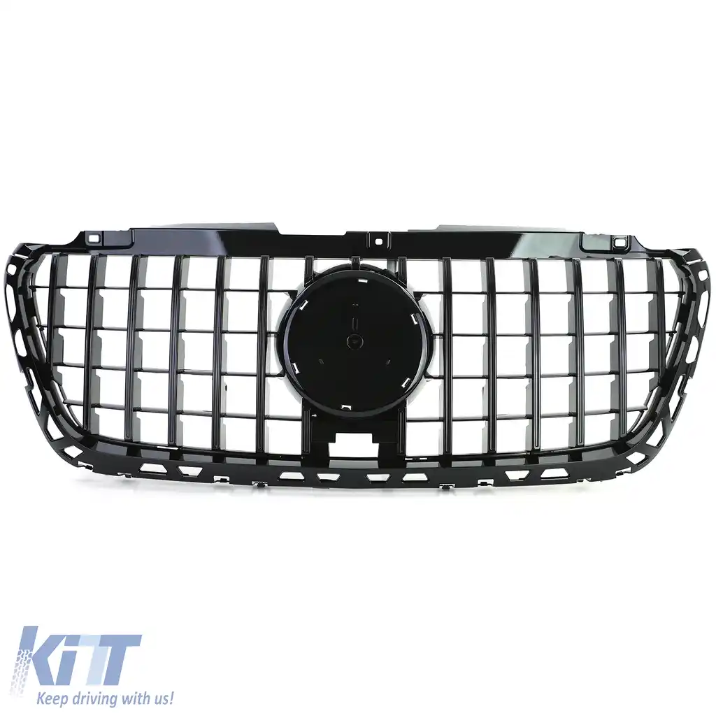 Grilă frontală sport neagră lucioasă, potrivită pentru Mercedes Sprinter W907 910 din 18-image-6204015